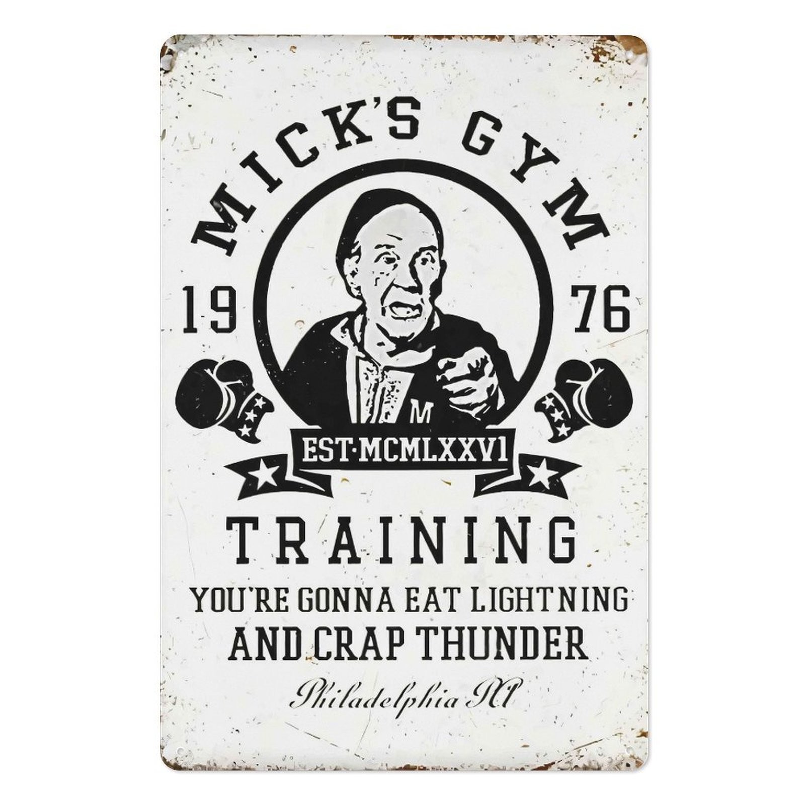 Vintage Rocky Balboa Boxing Tin Metal Signs Home Décor Retro Iron Wall Decor