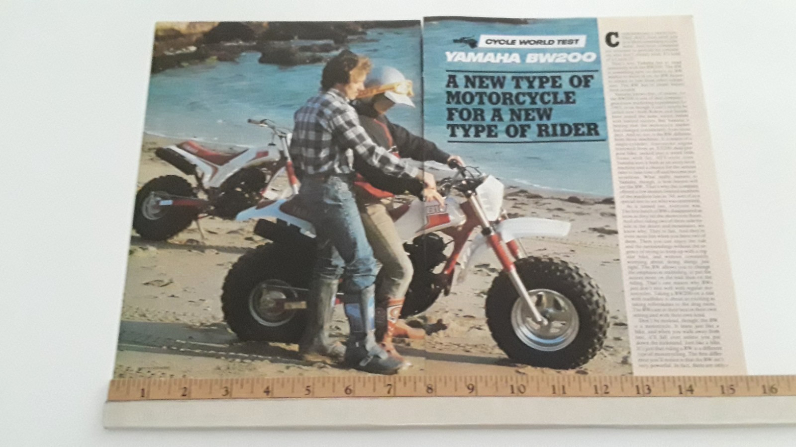 1985 YAMAHA BW200  ORIGINAL 1985 ARTICLE