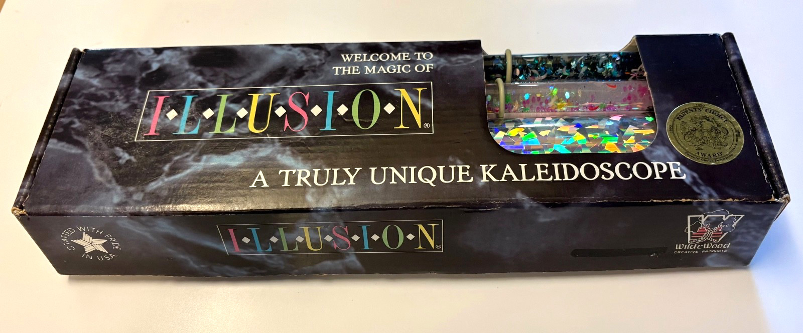 Vintage 1989 Wilde Wood Magic Illusion Kaleidoscope (3) Wands