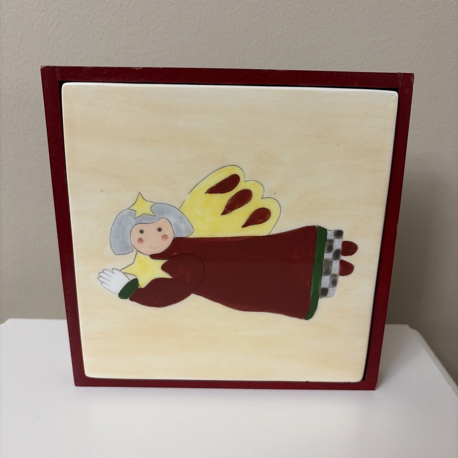 Mikasa Angelica Trivet Christmas Angel Holiday Kitchen Wall Plaque Country 