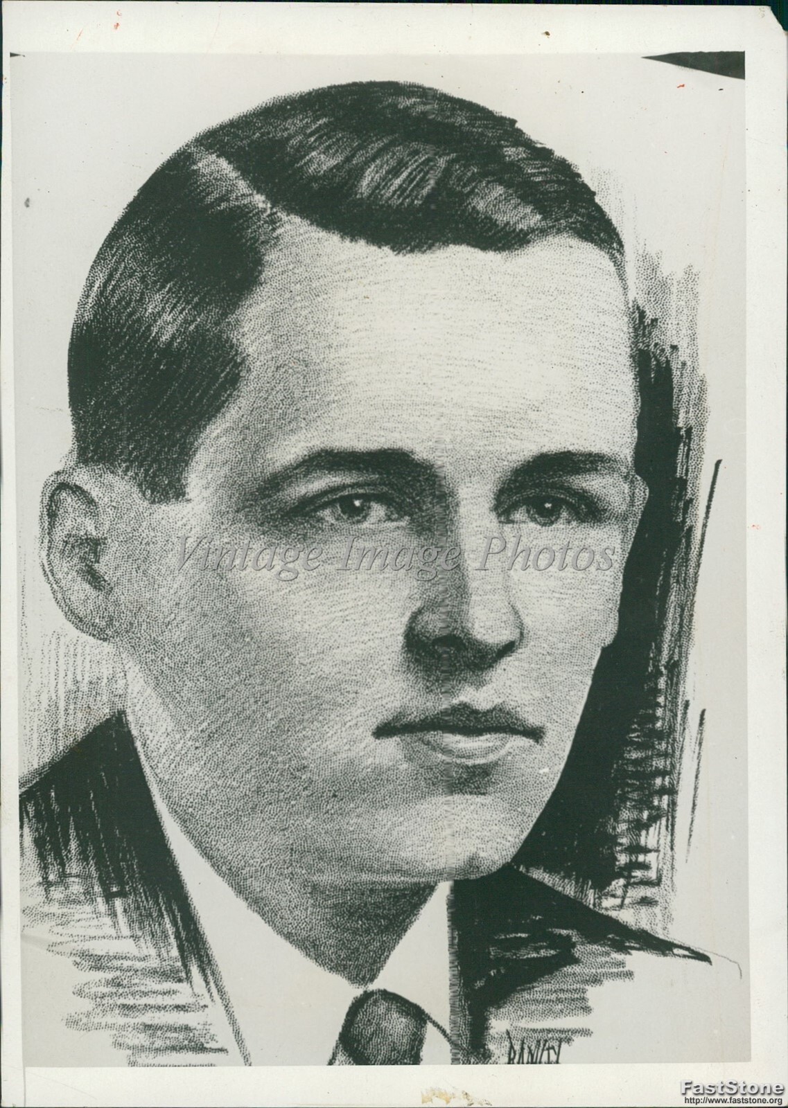 1958 Drawing Francis A Donaldson 3Rd Philadelphia Love Shooting Crime Photo 5x7