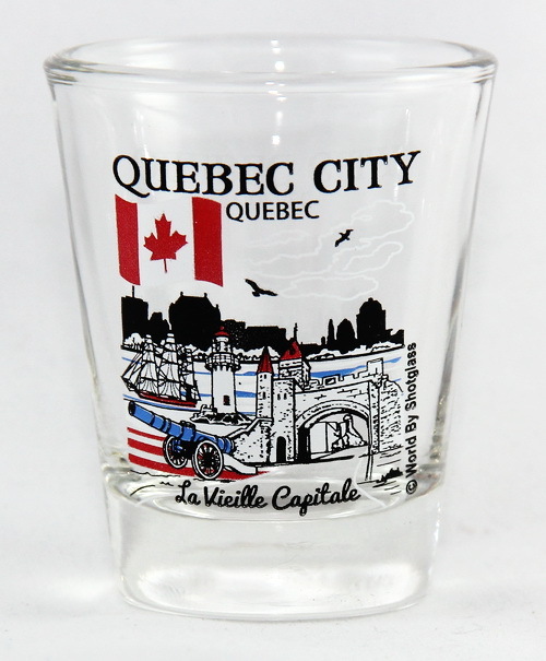 QUEBEC CITY QUEBEC CANADA GREAT CANADIAN CITIES COLLECTION SHOT GLASS SHOTGLASS