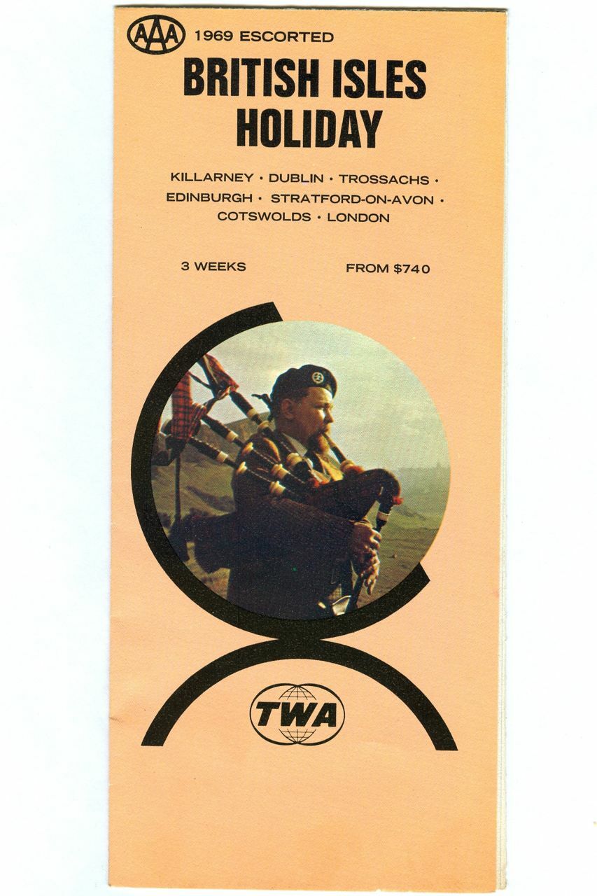 Vintage 1968 TWA AAA \