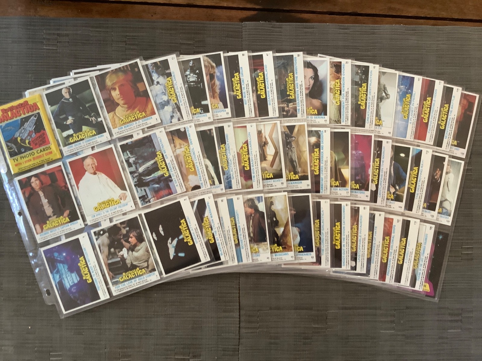 1978 Topps Battlestar Galactica Complete Set, NM-MT, 132 Cards, 22 Stickers