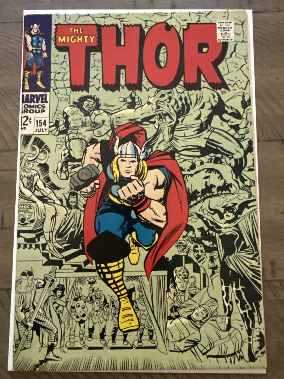 Thor #154 Key 1st App of Mangog,Ulik Loki Iconic Jack Kirby Cover 1968 9.4/6 NM Thor #154 Key 1st App of Mangog,Ulik Loki Iconic Jack Kirby Cover 1968 9.4/6 NM