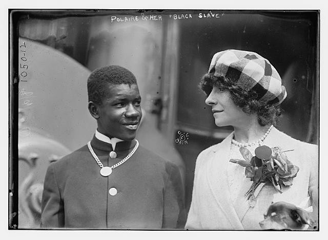 Polaire with negro,her 'Black Slave',Emille Marie Boucaud,1874-1939,actress