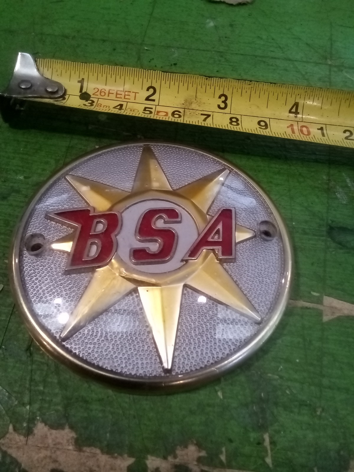 BSA BANTAM B40  PETROL  TANK BADGE  GOLD