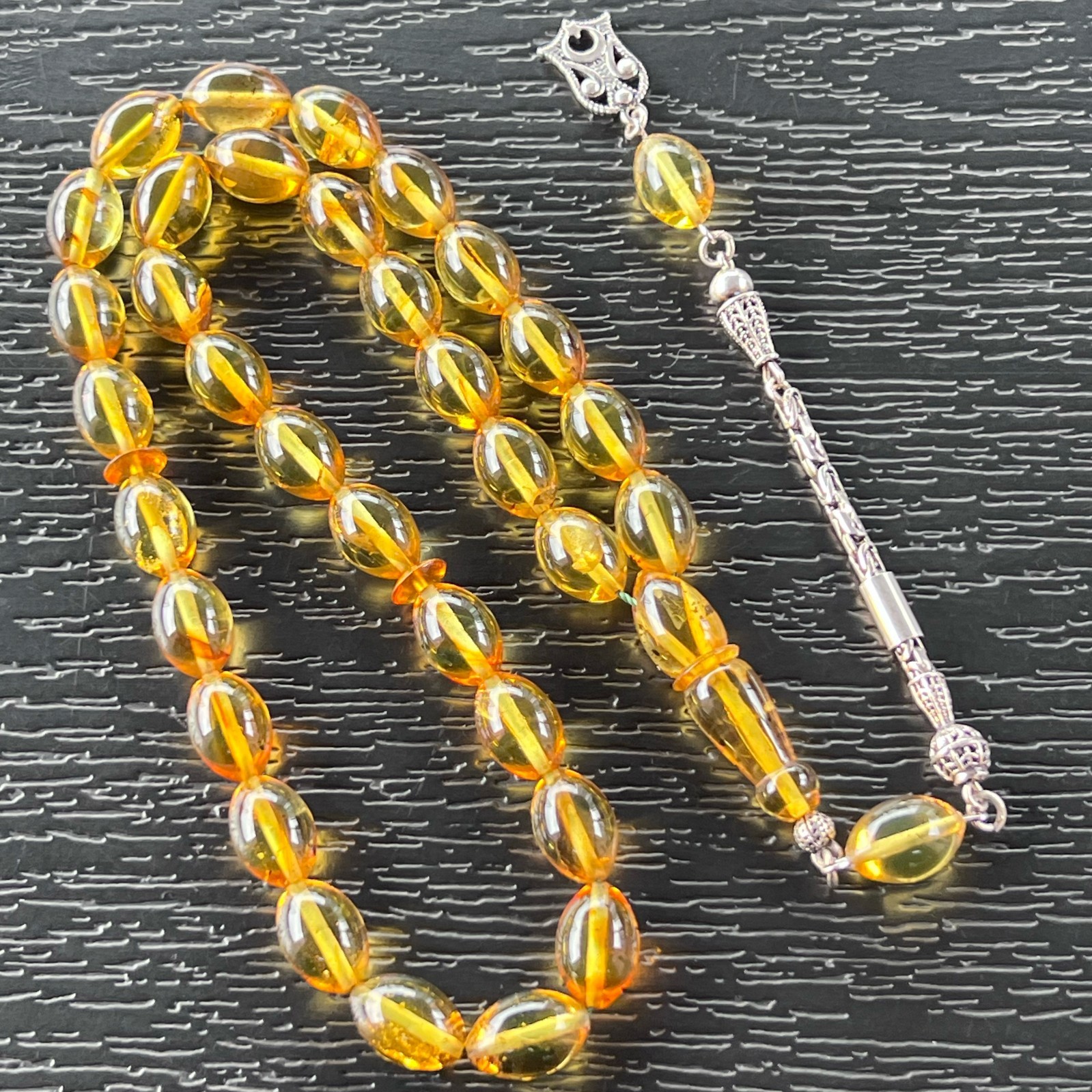 High Quality Amber Rosary, Silver Tassel, Kehribar Tesbih, Tesbih, Misbaha High Quality Amber Rosary, Silver Tassel, Kehribar Tesbih, Tesbih, Misbaha