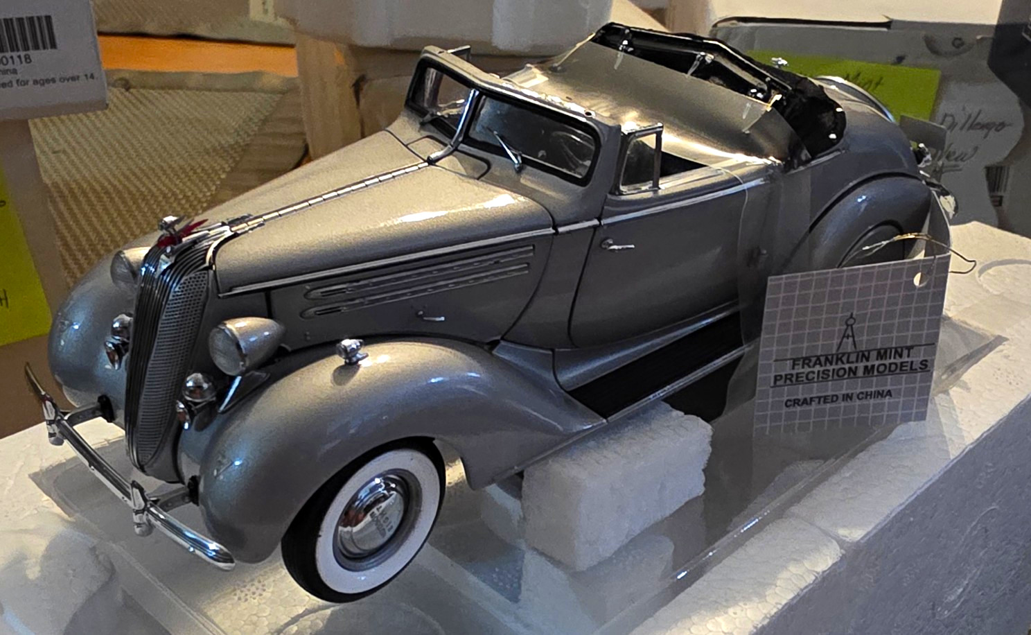 Franklin Mint Precision Models 1936 Hudson Eight Convertible 1:24 Diecast