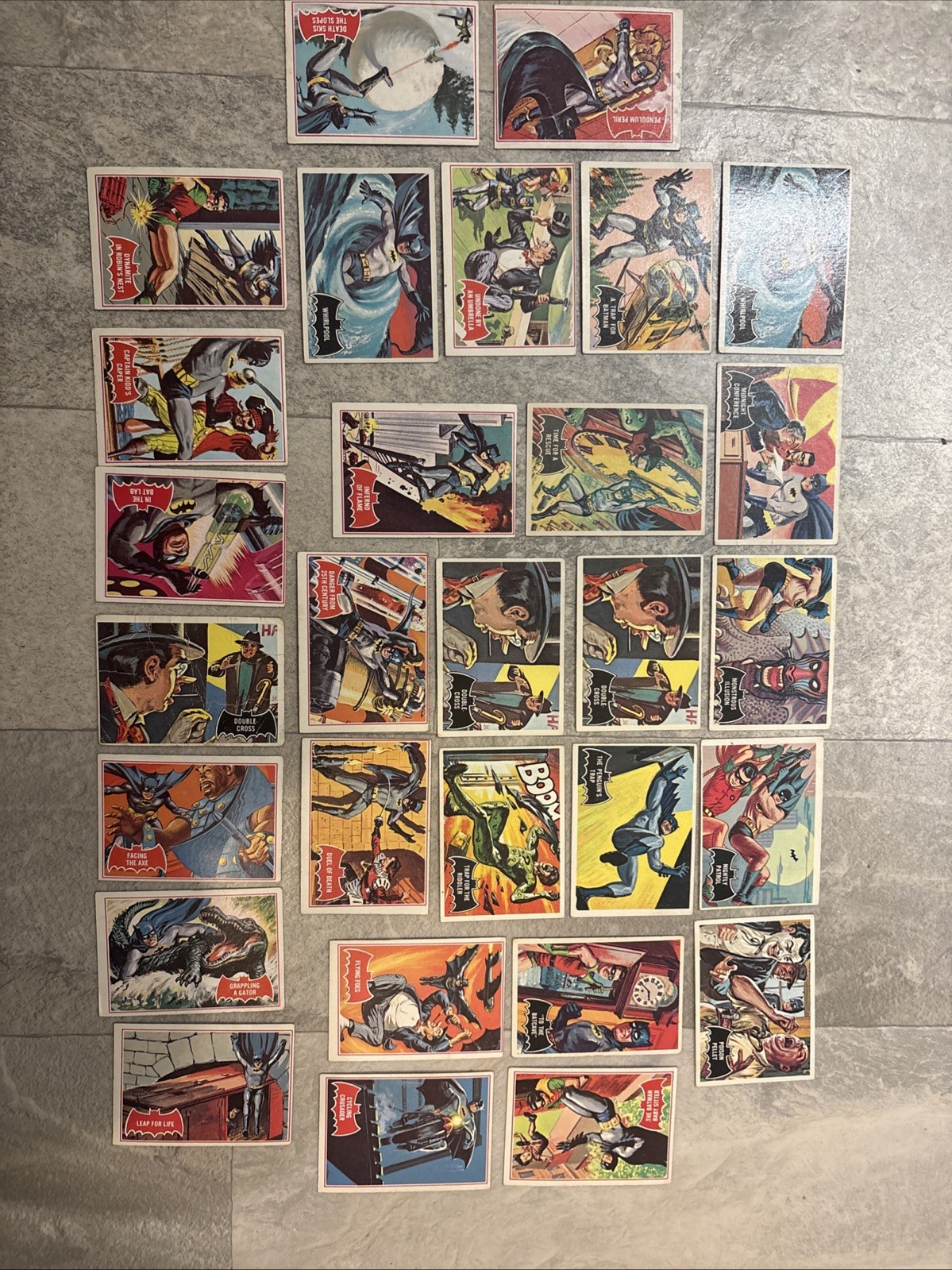 1966 Batman and Robin TCG Cards Lot of 28 National Periodical Publications, Inc