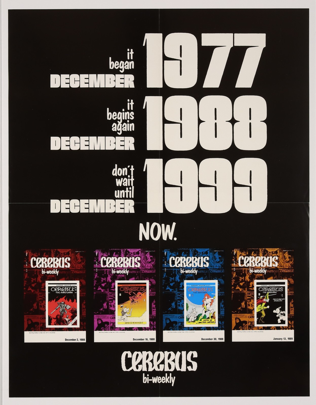Cerebus Bi-Weekly (1988) Promotional Poster