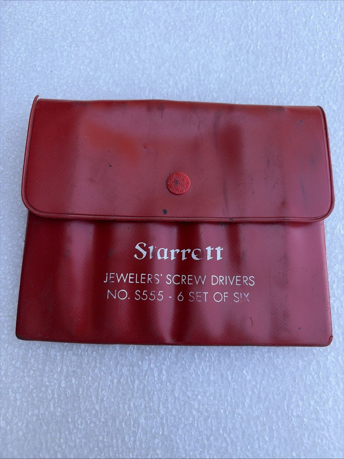 Starrett No. S555 Set of Jewelers' Screw Drivers w Pouch USA MISSING Two