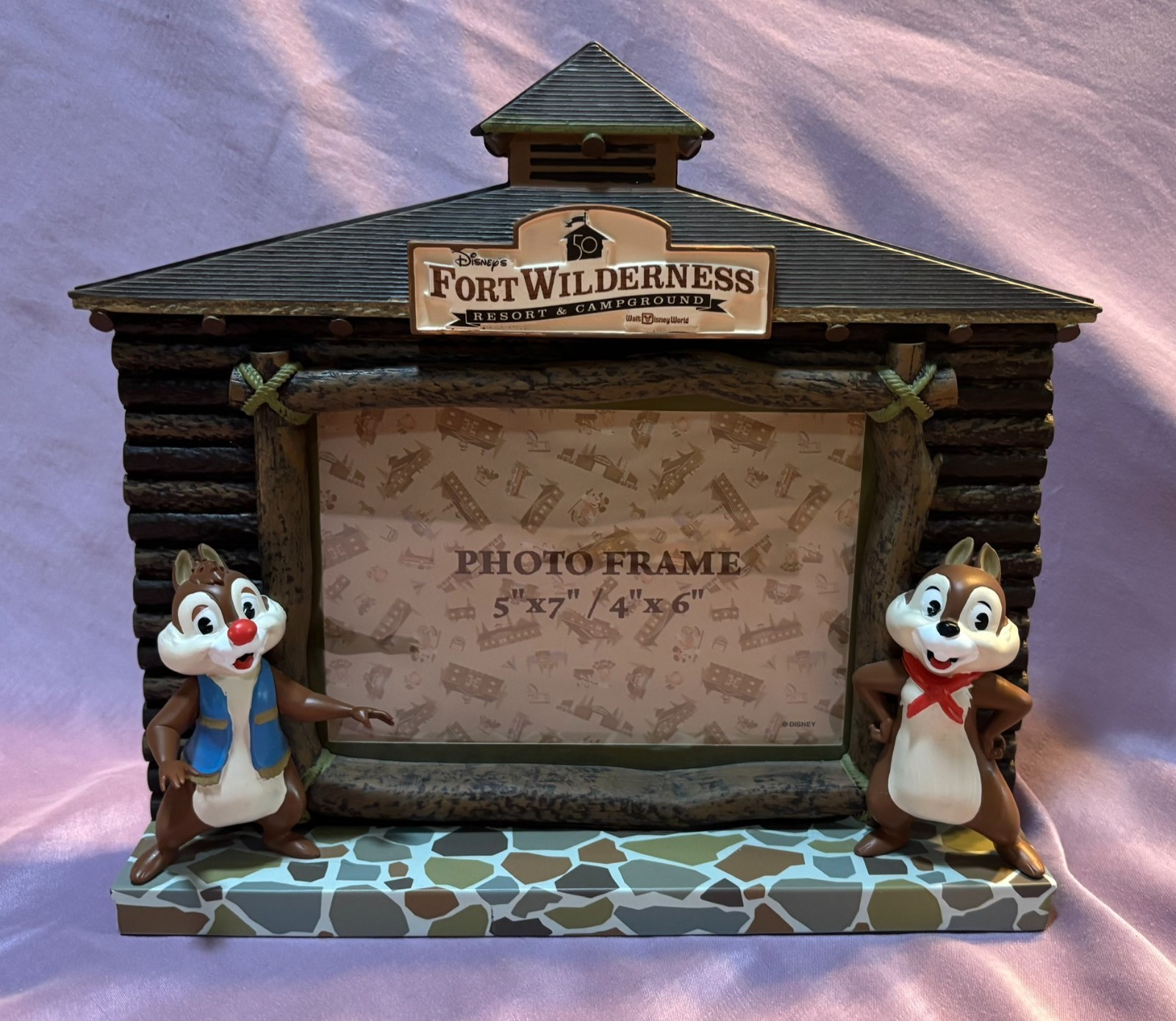 Disney's Fort Wilderness Chip & Dale 5 x 7 photo frame Disney's Fort Wilderness Chip & Dale 5 x 7 photo frame