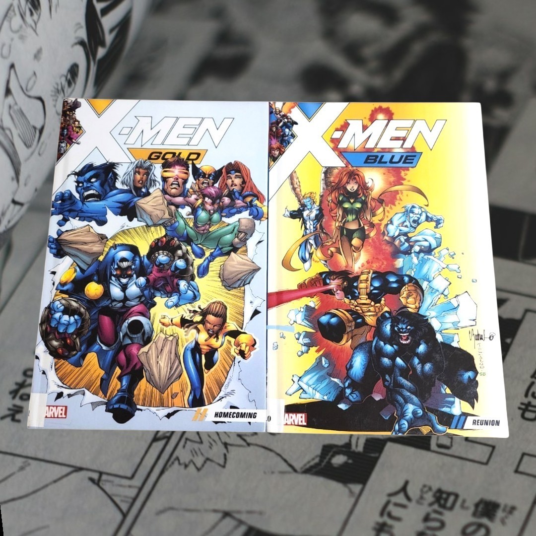 X-Men Blue Reunion & X-Men Gold Homecoming Graphic Novel Bundle Hardcopy Used