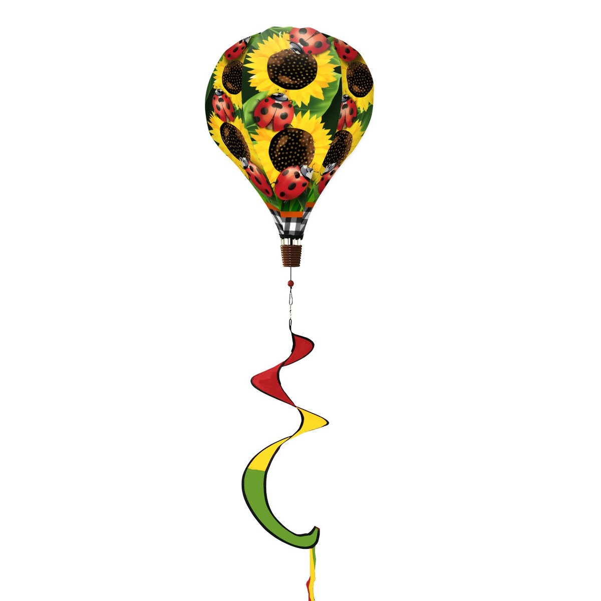 Briarwood Lane Spring Ladybugs & Sunflowers Hot Air Balloon Spinner 54x12