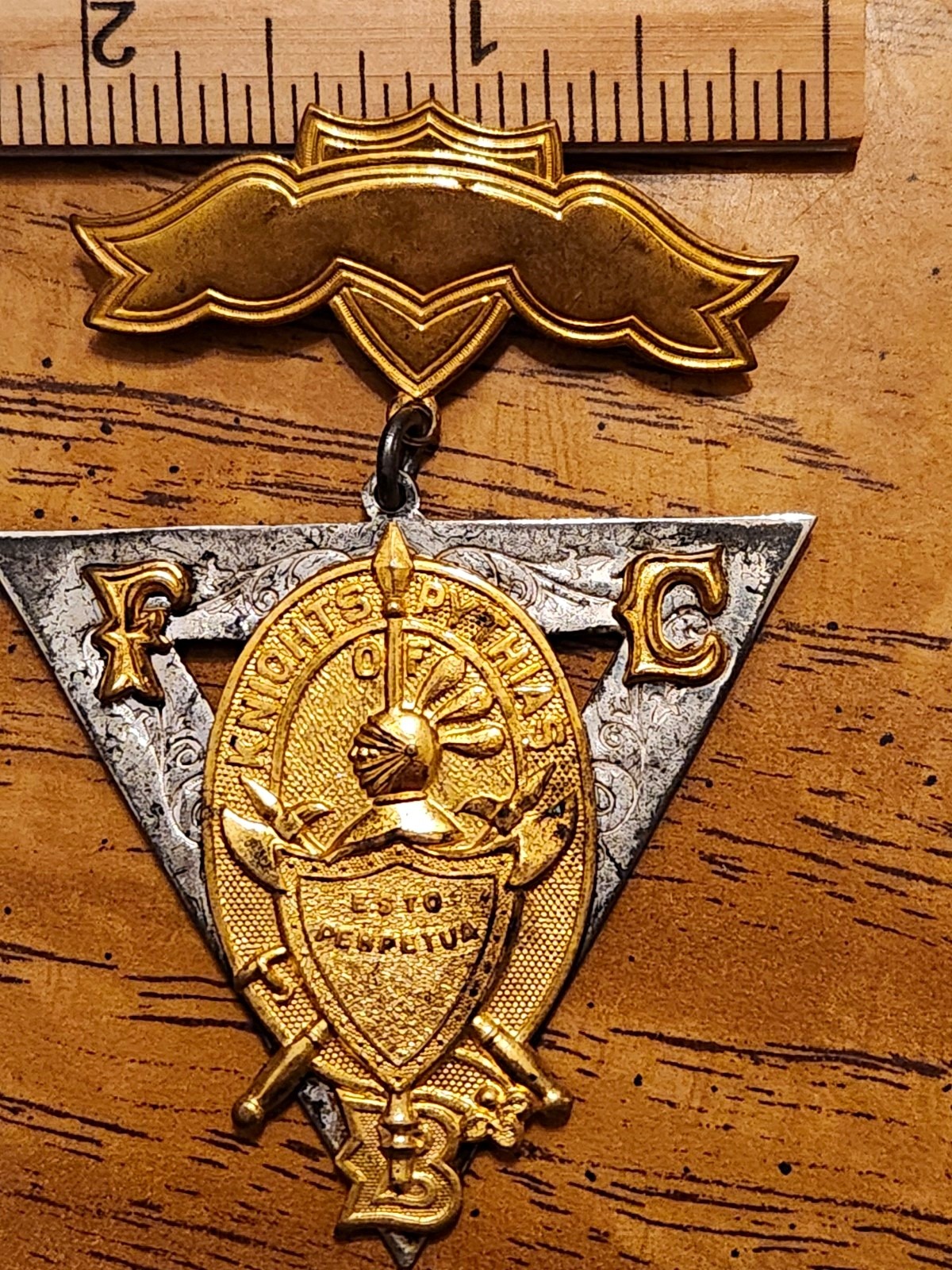 Knights of Pythias FCB Fraternal Medal/Jewel Pendant Badge Pin Antique Rare Knights of Pythias FCB Fraternal Medal/Jewel Pendant Badge Pin Antique Rare