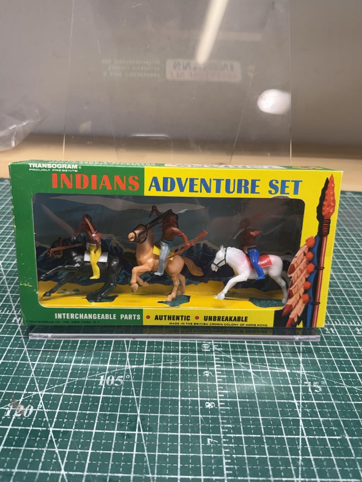 Vintage Transogram #6652 New Indians Adventure Set with Interchangeable Parts Vintage Transogram #6652 New Indians Adventure Set with Interchangeable Parts