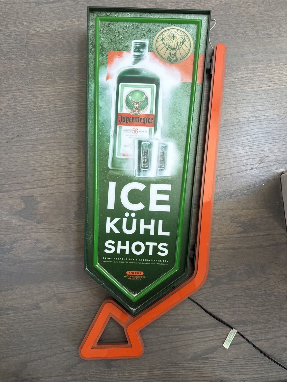 JAGERMEISTER LED BAR SIGN MAN CAVE GARAGE DECOR LIGHTED NEW ARROW JAGER SHOTS JAGERMEISTER LED BAR SIGN MAN CAVE GARAGE DECOR LIGHTED NEW ARROW JAGER SHOTS