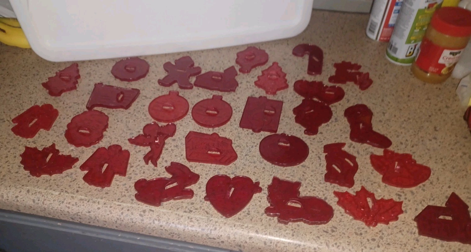 Lot of 29 Vintage Cookie Cutters HRM Crown USA Red Plastic Many Holidays  & Misc