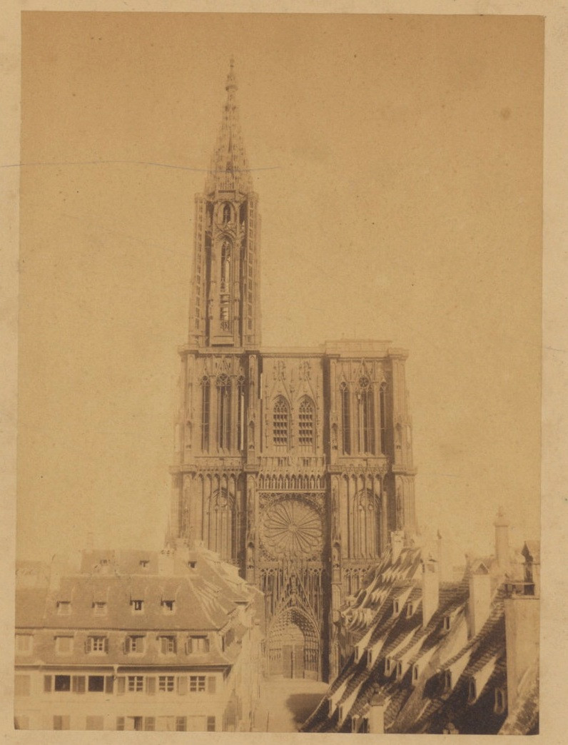 France, Strasbourg, Notre-Dame de Strasbourg Cathedral Albumen Print 12