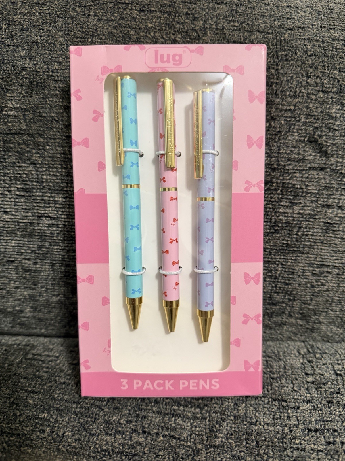 Lug Pens 3pk Ballpoint Bows