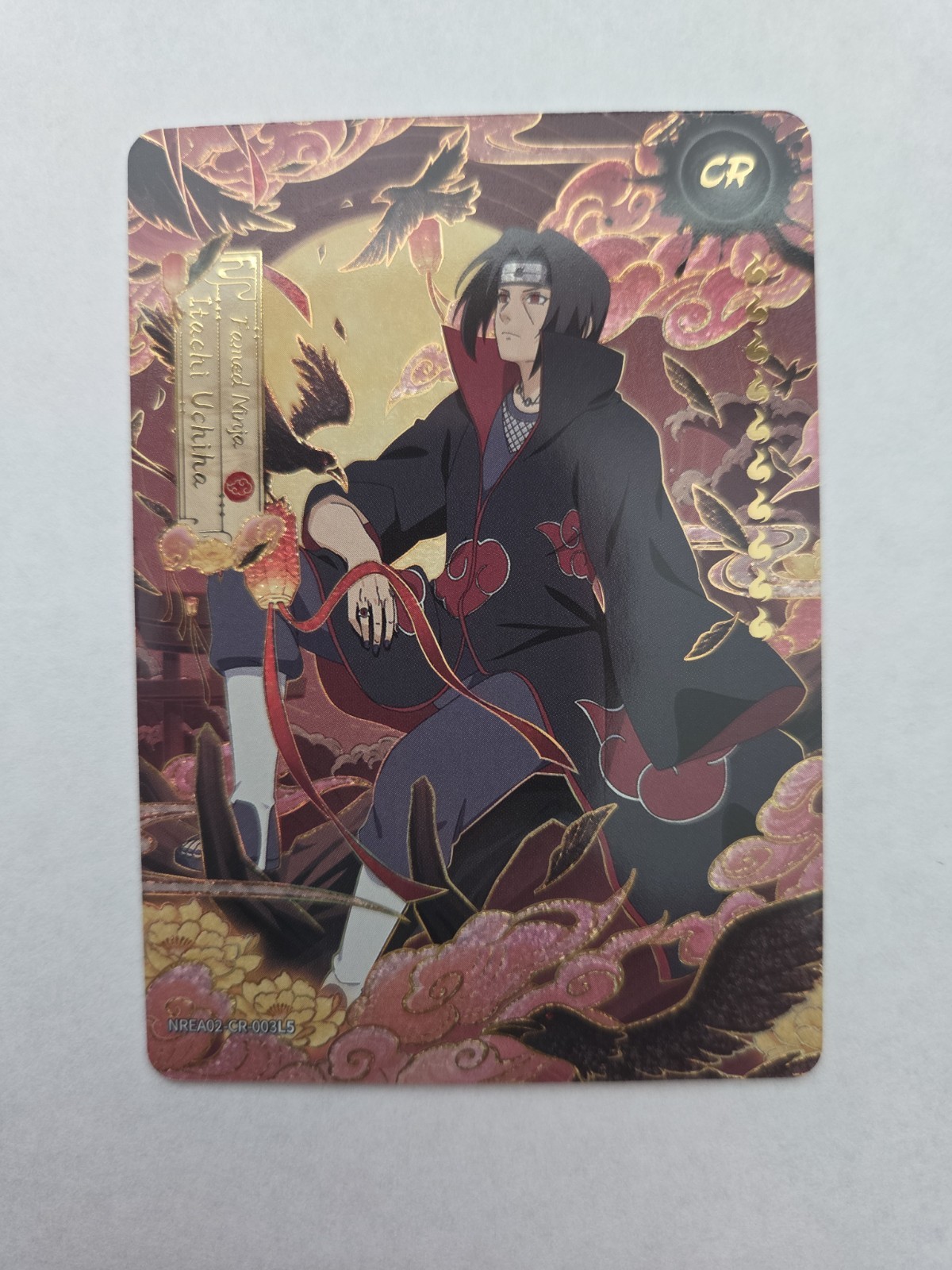 KAYOU Naruto Itachi Uchiha CR Holo English Earth Scroll Series 2 NREA02-CR-003L5