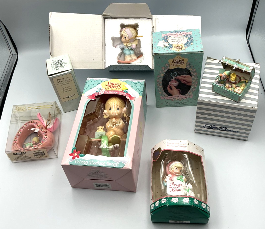 Precious Moments Figurines Mixed Lot of 7 Collectibles w/ Boxes Enesco