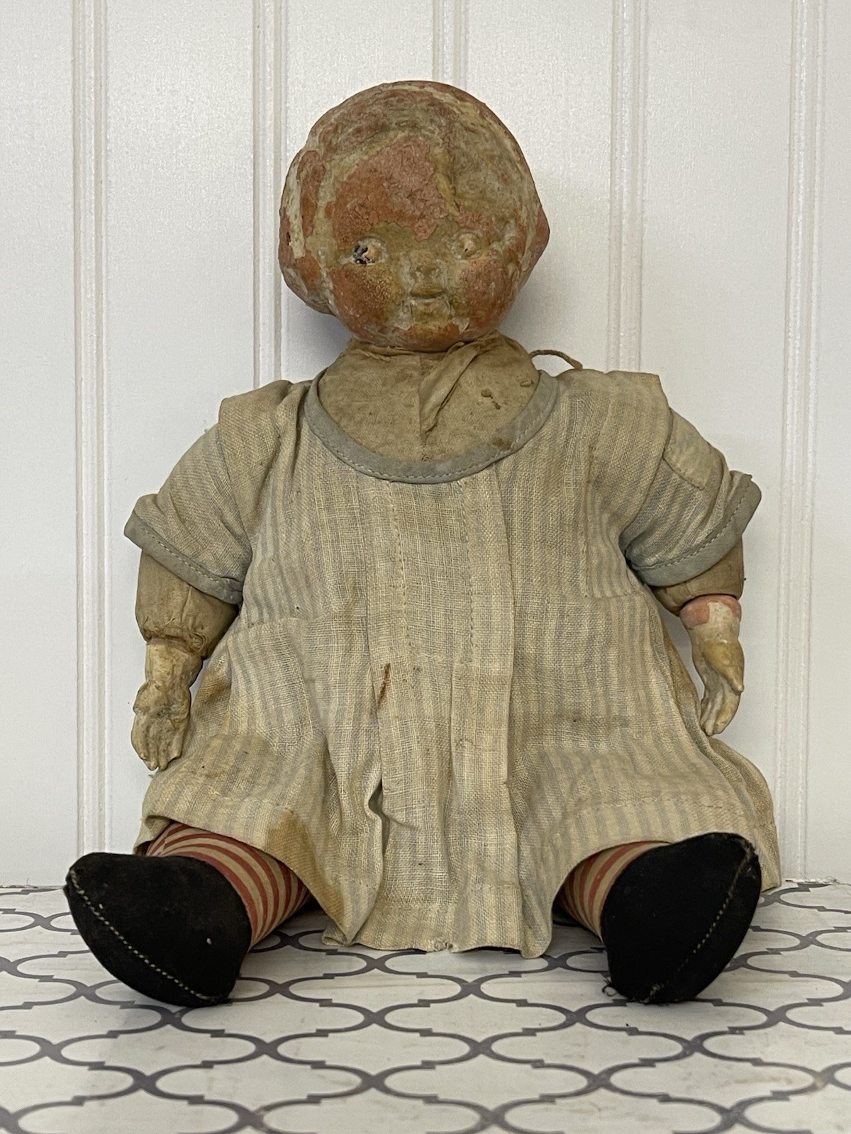 1910 Horsman Campbell\'s Soup Doll - Antique 11.5” Possibly Haunted Halloween