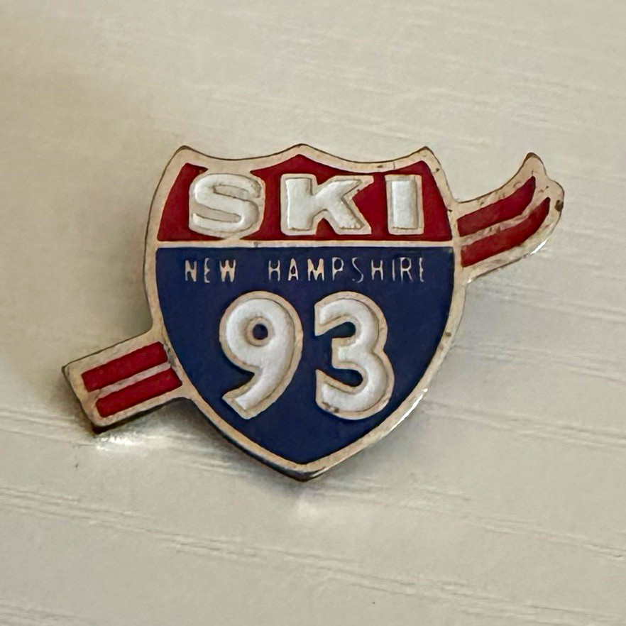 Vintage 1970’s Ski 93 New Hampshire Ski Pin Vintage 1970’s Ski 93 New Hampshire Ski Pin