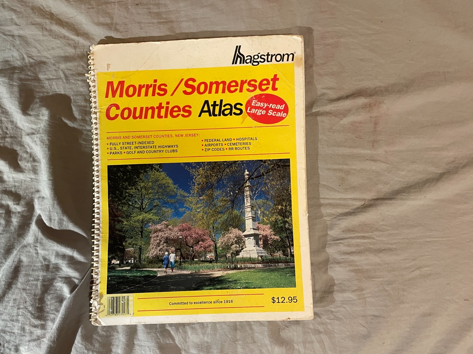 Hagstrom Morris & Somerset County NJ New Jersey Atlas 1999