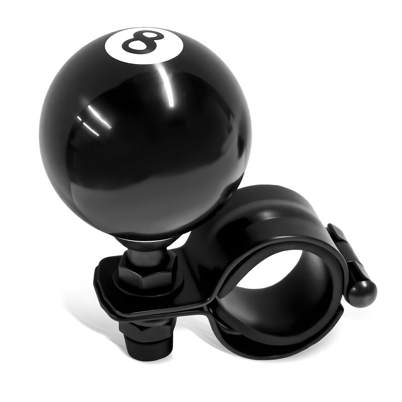 8 Ball Steering Wheel Knob Spinner, Round Auto Steering Wheel Assist Knob for...