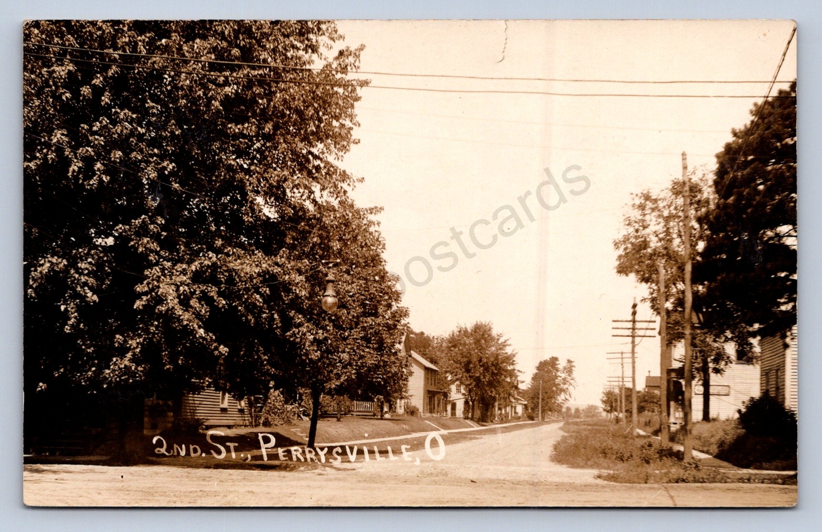 JH8/ Perrysville Ohio RPPC Postcard c1910 2nd Street Homes 76 JH8/ Perrysville Ohio RPPC Postcard c1910 2nd Street Homes 76