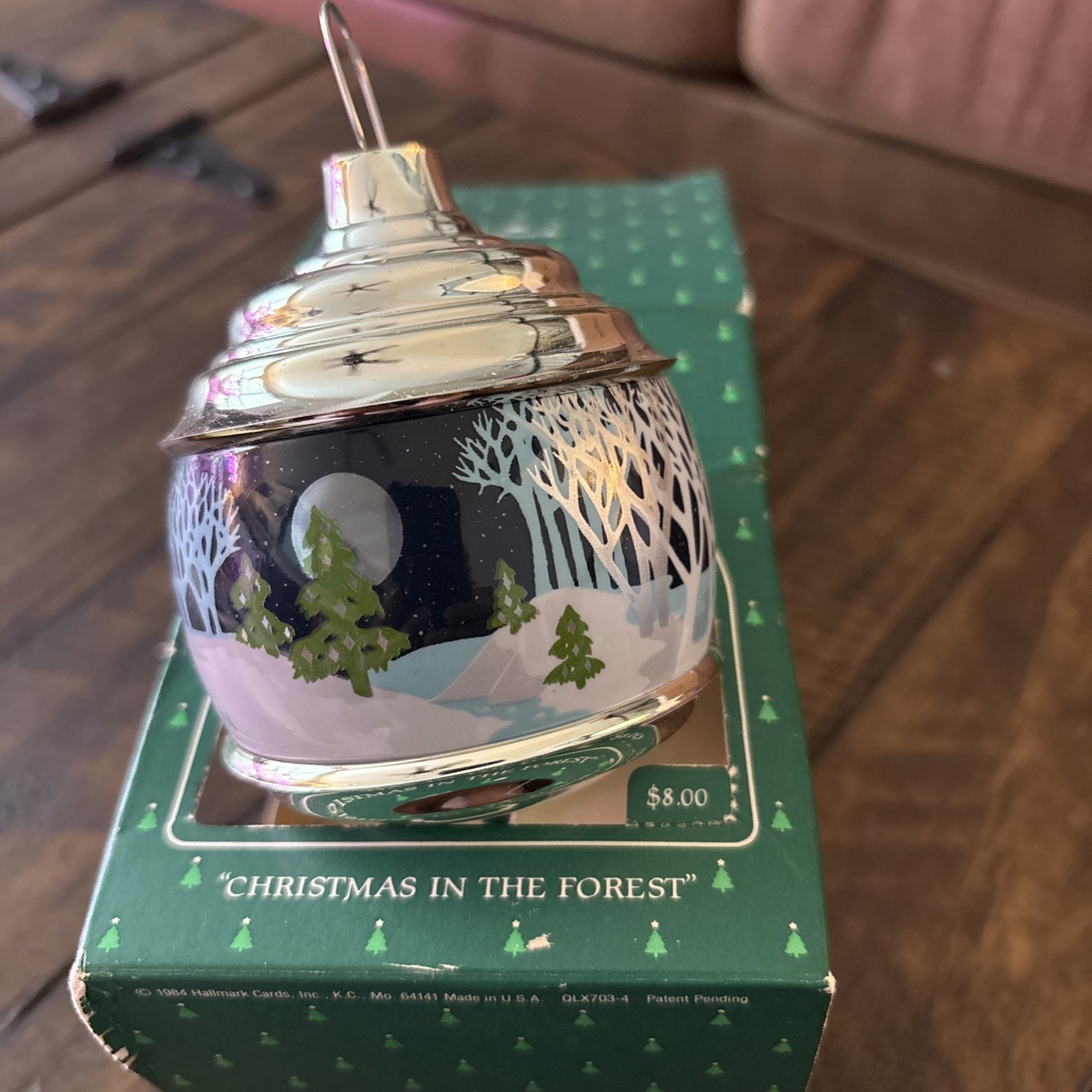 Lighted Ornament:  Christmas In The  Forest