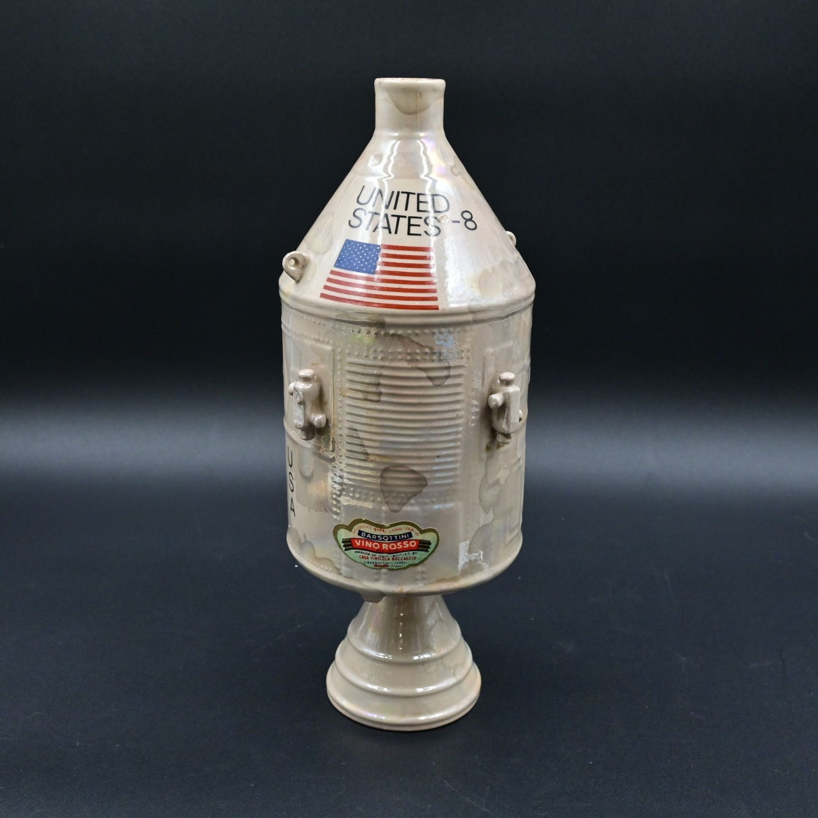 Barsottini Decanter USA Apollo 11 Space Capsule Vintage 1969 Empty Barsottini Decanter USA Apollo 11 Space Capsule Vintage 1969 Empty