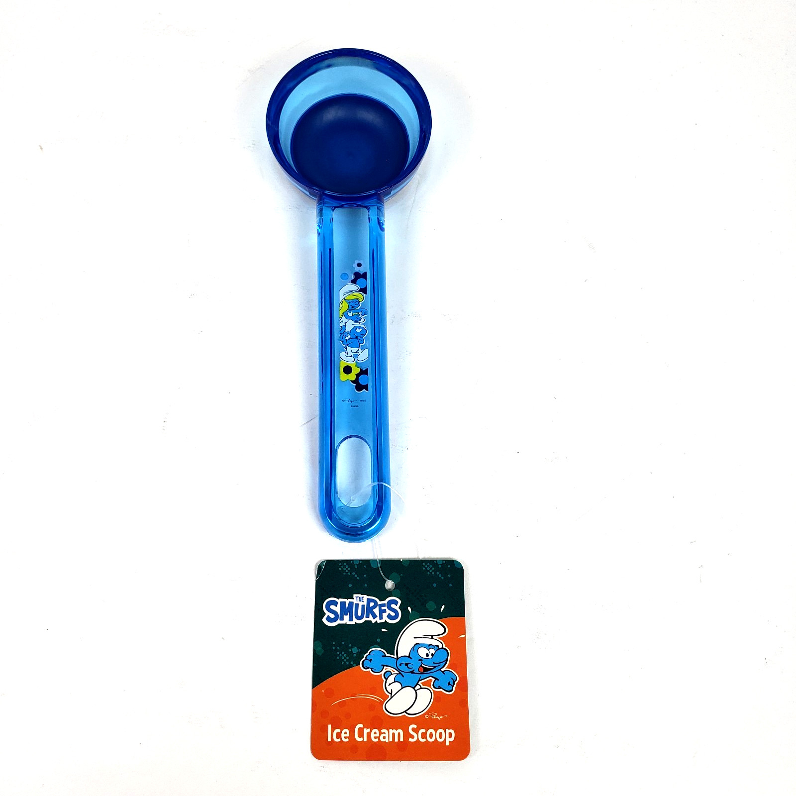 Peyo The Smurfs Blue Plastic Cartoon Home Ice Cream Scoop