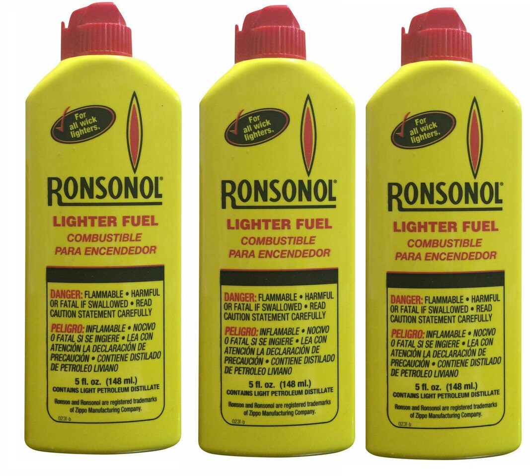 Ronson 5 Oz Can Fuel Fluid For All Zippo Pocket Lighters 3 Pack Ronson 5 Oz Can Fuel Fluid For All Zippo Pocket Lighters 3 Pack