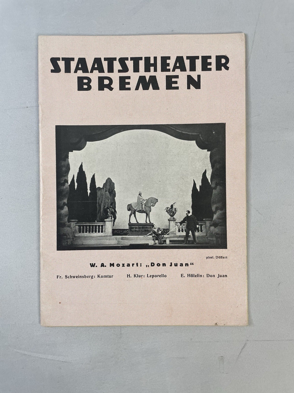 Vintage Staatstheatre Bremen 1930s Die Geburt der Tragödie