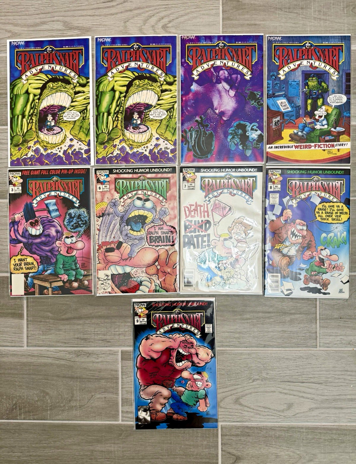 Ralph Snart Adventures Lot 9 Issues #1 x2, 2, 3x2, 6-9 NOW Comics NM/VF Ralph Snart Adventures Lot 9 Issues #1 x2, 2, 3x2, 6-9 NOW Comics NM/VF