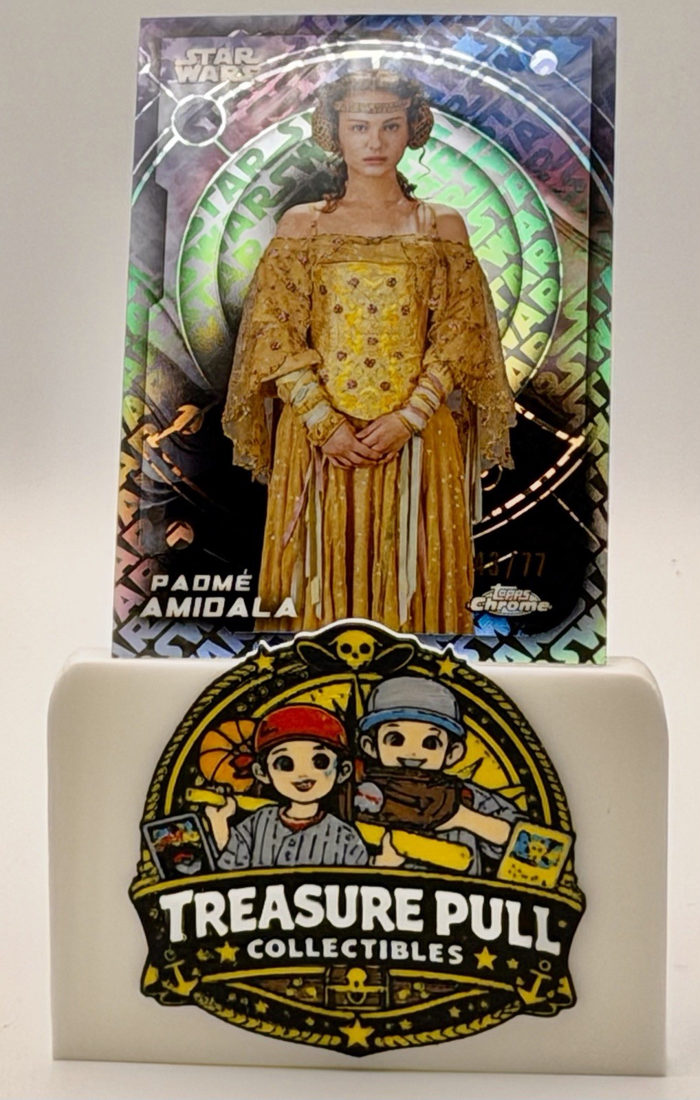 2026 Topps Chrome Star Wars Padme Amidala #132 LogoFractor /77 2026 Topps Chrome Star Wars Padme Amidala #132 LogoFractor /77