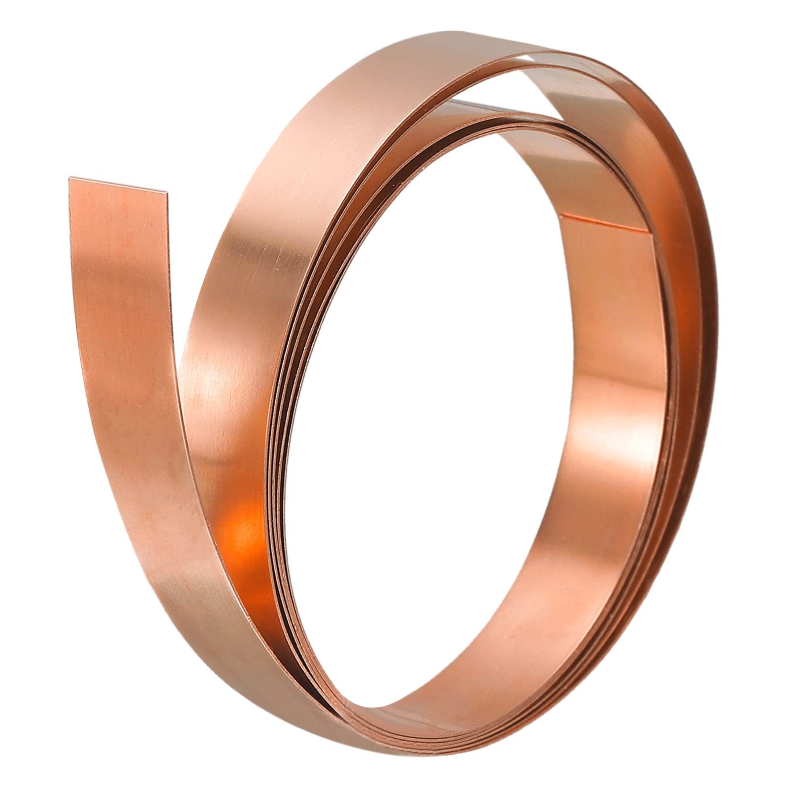 uxcell 99.9% Pure Copper Sheet Roll 2000mm x 10mm x 0.2mm Electrical DIY Metal uxcell 99.9% Pure Copper Sheet Roll 2000mm x 10mm x 0.2mm Electrical DIY Metal
