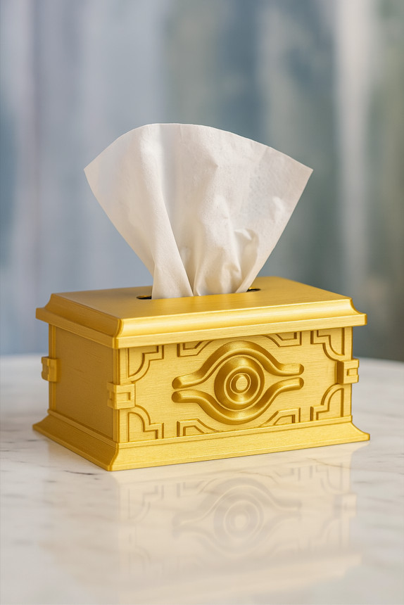 Yu-Gi-Oh Gold Sarcophagus Tissue Box Replica Anime Collectible Decor Yu-Gi-Oh Gold Sarcophagus Tissue Box Replica Anime Collectible Decor