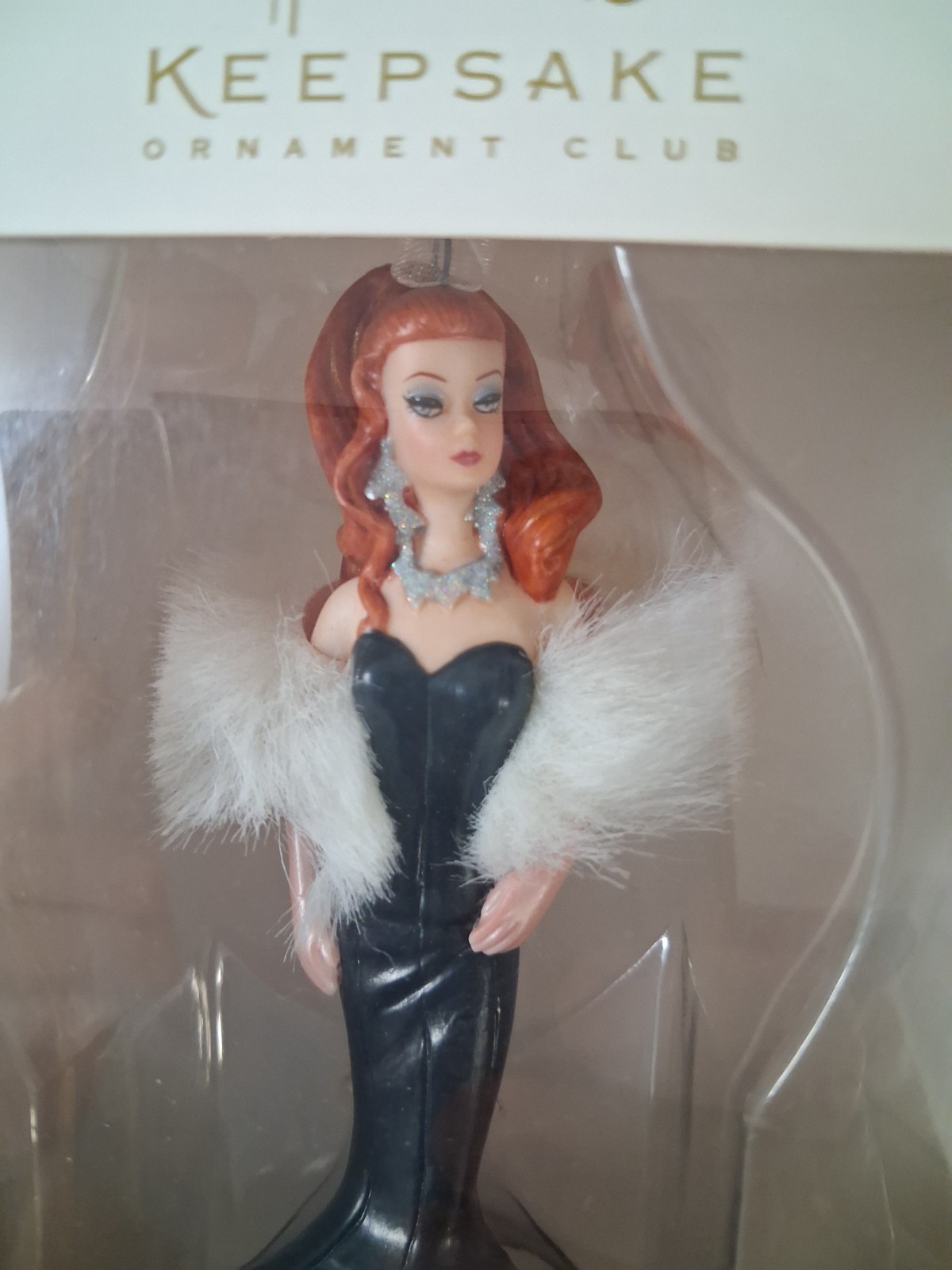 Hallmark The Siren Keepsake Club Fashion Model Barbie Doll Ornament 2010