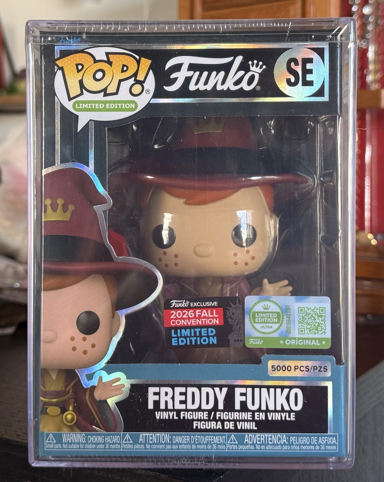 SEALED Funko Pop L.E. FREDDY FUNKO (Wizard) NYCC 2026 5000 Pcs w/Hard Stack