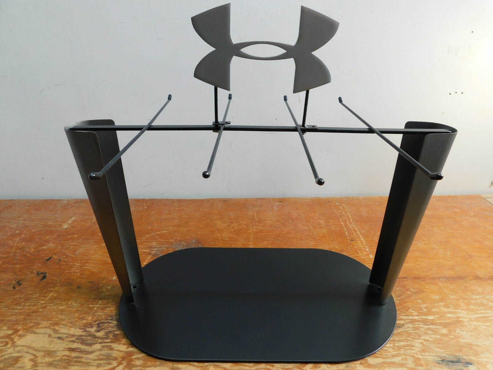 Under Armour UA Logo Metal Retail Store Display Sign With Display Stand Rack