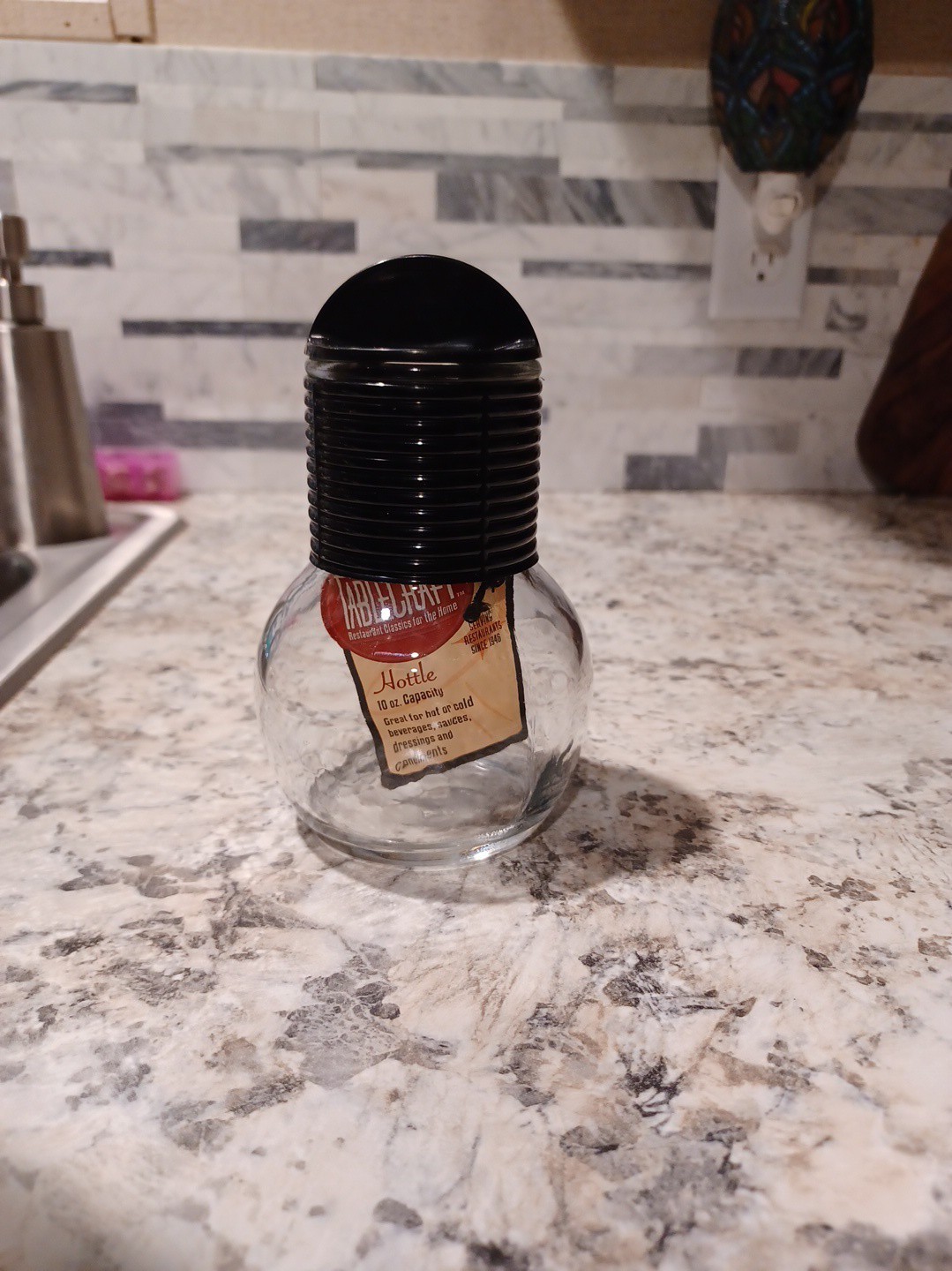 Vintage Tablecraft 10oz Hottle Great For Hot Or Cold, Sauces Or Dressings Vintage Tablecraft 10oz Hottle Great For Hot Or Cold, Sauces Or Dressings