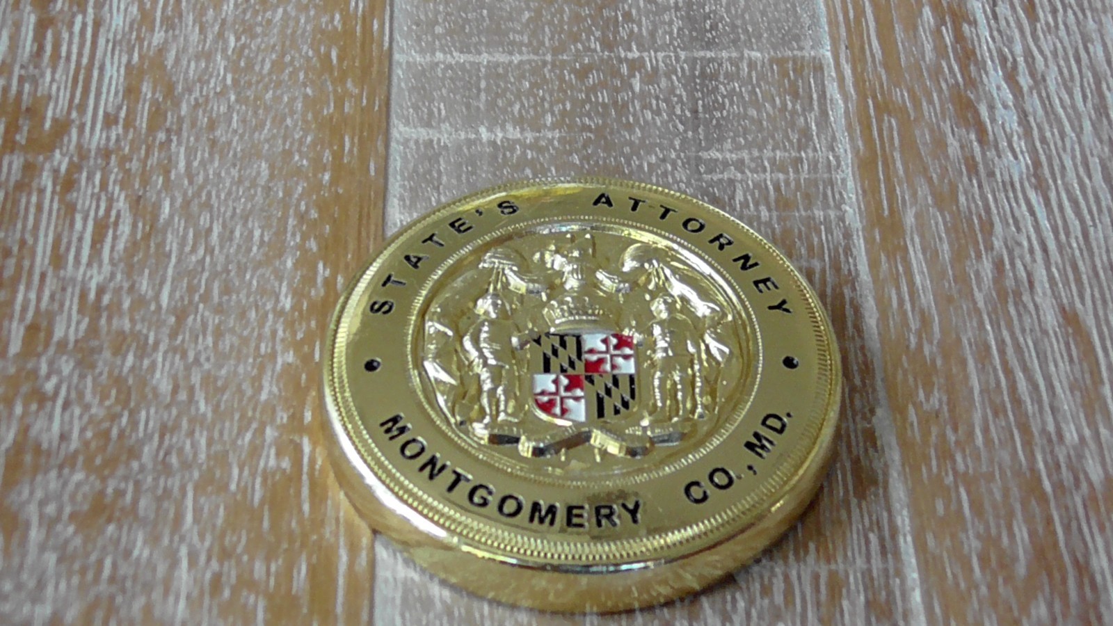 Montgomery County Maryland Office Of The States Attorney Challenge Coin #G204 Montgomery County Maryland Office Of The States Attorney Challenge Coin #G204