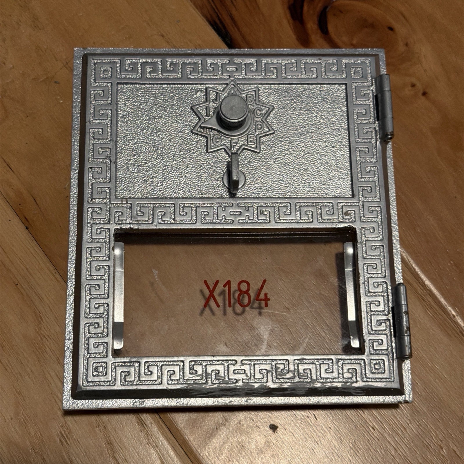1 Vintage Medium Size US Post Office Brass PO Box Door Dial Combo 1965