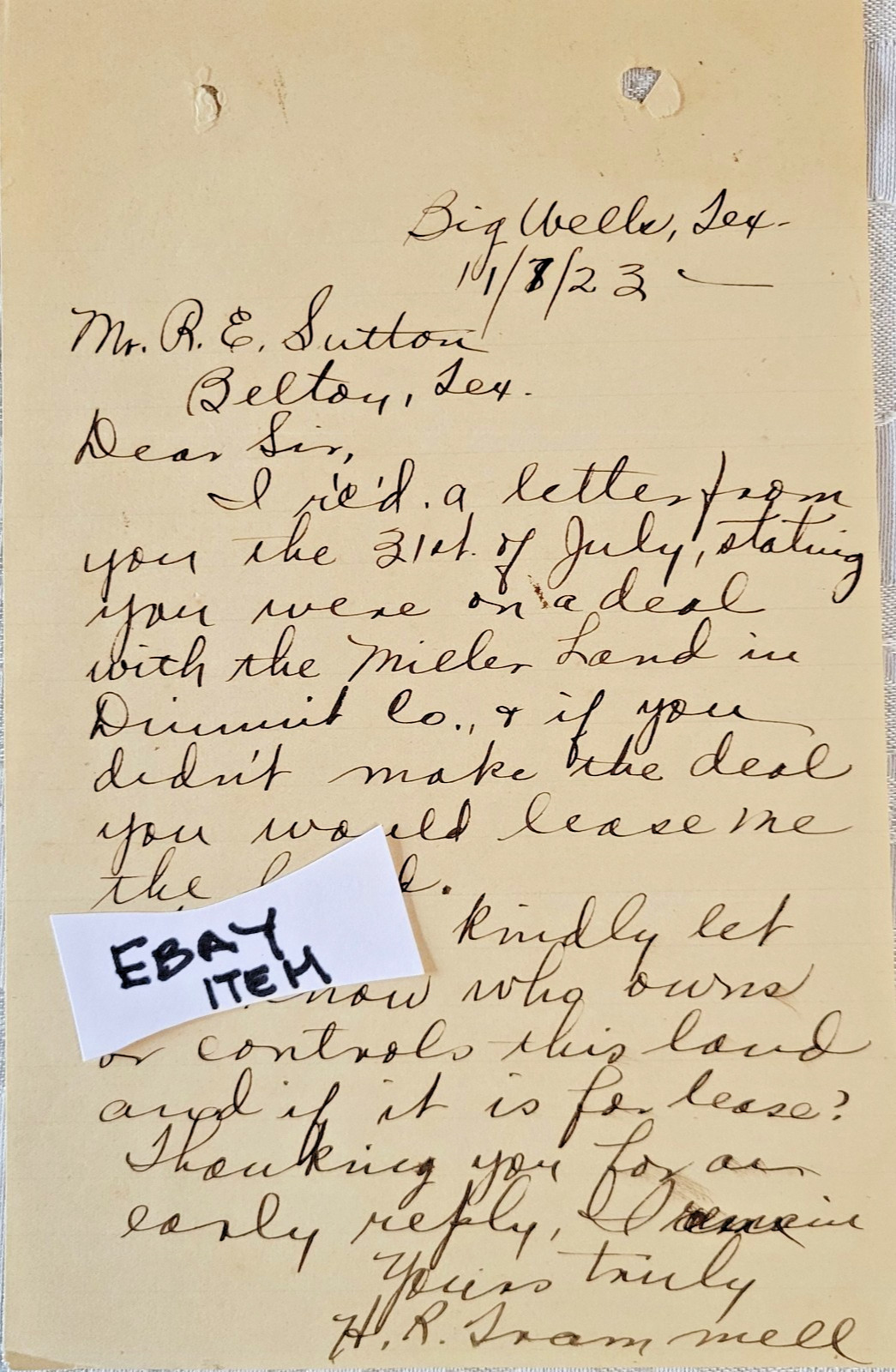 1923 Buffalo NY BISON PLATE & WINDOW GLASS CORP. E J Lienert LETTER & BILLHEAD