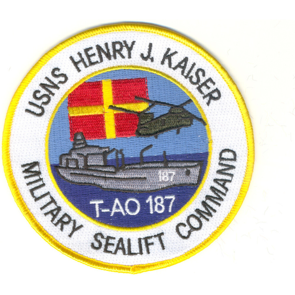 T-AO 187 USNS Henry J. Kaiser Patch
