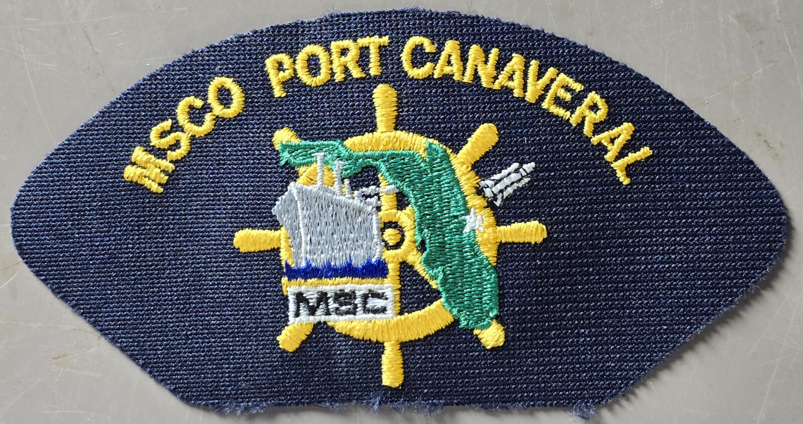 USN UNITED STATES NAVY  CAP/JACKET PATCH MSCO PORT CANAVERAL COLOR MILITARY NEW
